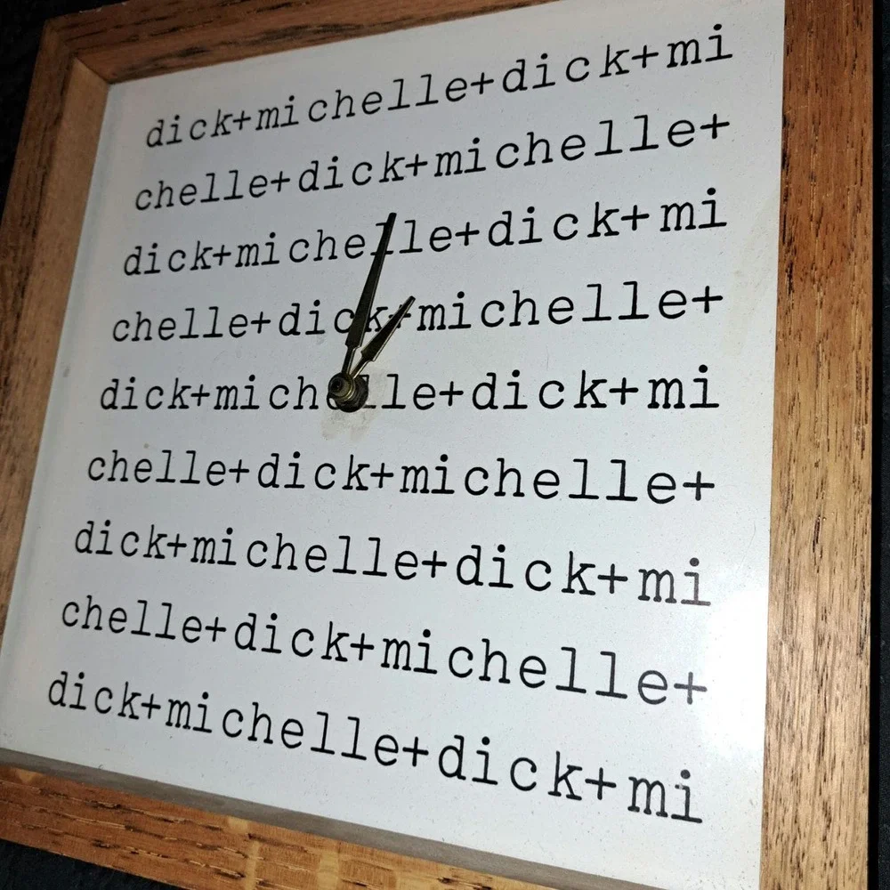 Attention Dick & Michelle - Fun & Fabulous wooden Vintage WORKING Wall Clock